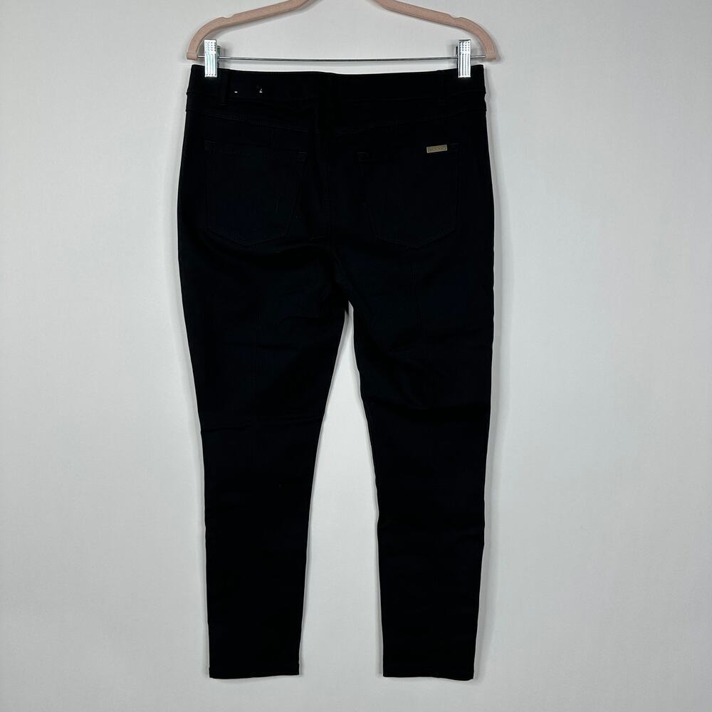 2/$30 WHBM The Skinny Ankle Pants Zip Pockets Button Ankle Mid Rise Black #8155 - Picture 7 of 13